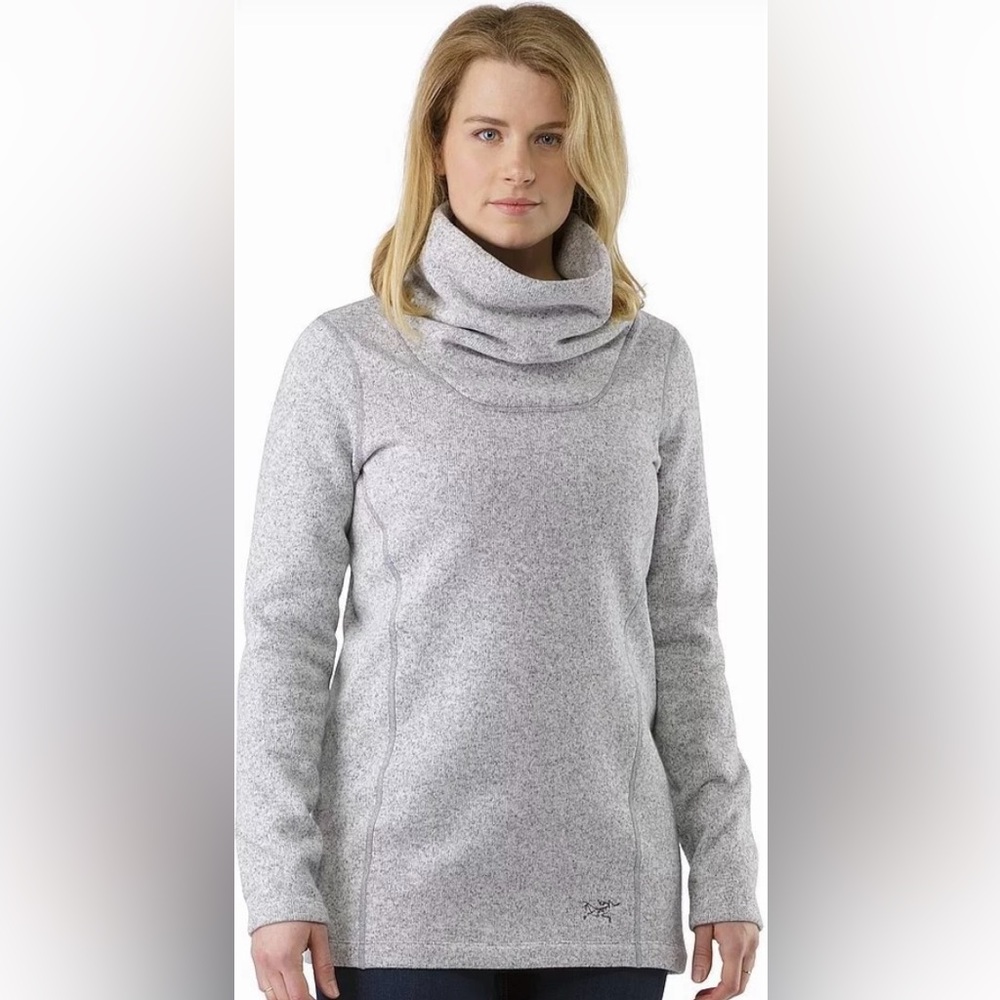 Arc'teryx Women’s Cowl Neck Desira Tunic Fleece In Gray Medium